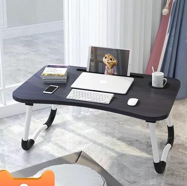 Mesa Notebook Dobrável e Portátil para Cama e Sofá Cor Preto - 2