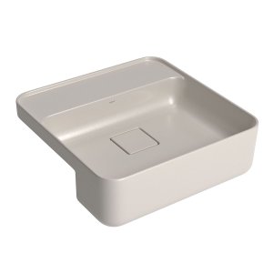 Cuba Quadrada de Semi-encaixe 40cm com Deck Barbante Deca L.61040.m.26