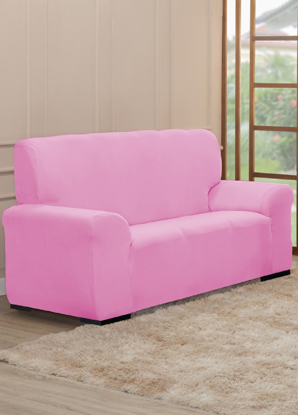 Capa De Sofá Lisa 3 Lugares Avulsa Coladinha MadeiraMadeira