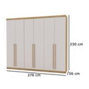 Ver imagem 3 de Guarda Roupa Majestic Nature/fendi - Vila Rica