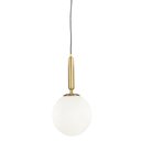 Ver imagem 1 de Pendente Cobre Globo Branco 18cm 1E27 DS8228 Delis