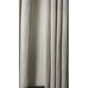 Cortina no Tecido Linho Flamê Cinza - 2,45l X 2,60a