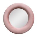 Ver imagem 2 de Espelho Decorativo Madrid Veludo 90cm Redondo Rosa