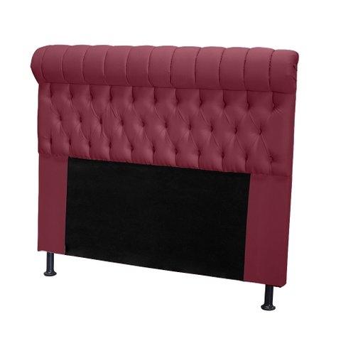 Cabeceira Tóquio 120 cm Suede Vermelho Vinho