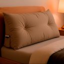 Ver imagem 1 de Almofada de Cabeceira Encosto Apoio para Lombar com Bolso Lateral 90x50x20cm Bf Colchões