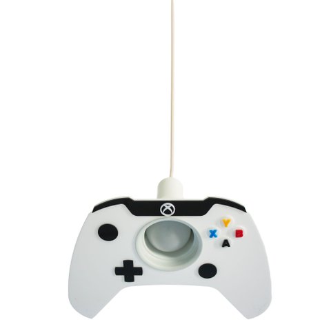 Pendente Controle Xbox em Acrílico Branco – Decoração Gamer, Bivolt, Soquete E27