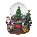 Ver imagem 1 de Caixa Musical Globo de Agua Natalino Lareira C/ Papai Noel C/ Luz e Som