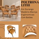 Ver imagem 7 de Conjunto Mesa Base em Cone Tampo Redondo & 4 Lithi Cadeiras Ergônomica em Durango & Linho