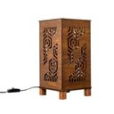 Ver imagem 1 de Abajur Luminária De Mesa Sala Quarto Moderno Madeira Inovado:Abajur Madeira