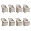 Ver imagem 1 de Kit 8 Poltronas Decorativas Malli Linho - Pallazio Cor:Bege