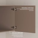 Ver imagem 7 de Ponte Mesa de Cabeceira Planejada 100% MDF 1 Porta Orion CabeCasa MadeiraOriginals Marrom/Mocha