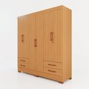 Ver imagem 2 de Guarda-Roupas Portofino 100% MDF 6 Portas 4 Gavetas