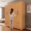 Ver imagem 7 de Guarda-Roupas Portofino 100% MDF 6 Portas 4 Gavetas