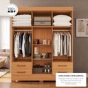 Ver imagem 4 de Guarda-Roupas Portofino 100% MDF 6 Portas 4 Gavetas