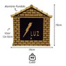 Visor Leitura Luz Colonial Ouro Alumínio Fundido 19x19cm Metal Mig 55mtm - 2
