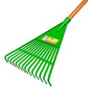 Ver imagem 1 de Vassoura Ancinho 14 Dentes Verde com Cabo Vs-3414 - 2930085 - Trapp