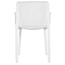 Ver imagem 5 de Kit 4 Cadeiras com Braços Empilhavel Inmetro Sardenha Vega Fratini Polipropileno Branco