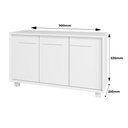 Ver imagem 2 de Rack para TV até 40 Polegadas 90cm com 3 Portas e Rodízio BRV Móveis