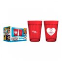 Ver imagem 1 de Kit 02 Copo Americano Allmix Vidro Prime Love Looney Tunes 190 Ml Cada Licenciado Vermelho