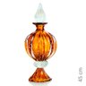 Garrafa Com Base Em Cristal Murano Âmbar - São Marcos 45Cm - 2