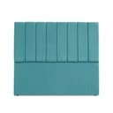 Ver imagem 1 de Cabeceira Estofada Carla 140 Cm Suede Azul Turquesa