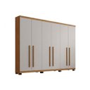 Ver imagem 2 de Guarda Roupa 6 Portas 6g Pés Pernambuco Rufato Natural