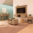 Ver imagem 2 de Painel 72 Polegadas Aparador 2 Mesas Tr4 Carvalho Arly
