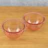 Conjunto de 4 Bowls Cristal de Chumbo Pearl Rosa Grandes - 4