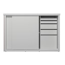 Ver imagem 4 de Balcão Atendimento Premium Ripado 117x50 Cm