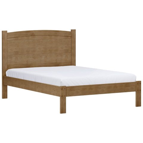 Cama Casal 140cm Pé Madeira Maciça Renzo Freijó F07 - Mpozenato