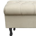 Ver imagem 3 de Recamier Bau Bia 80cm Suede Bege - Dominic Decor
