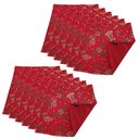 Ver imagem 1 de Jogo Americano Luxo Enfeites Natalino Dupla face 12un