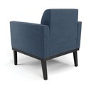Ver mais imagens de Poltrona Decorativa Isabella Pés Fixo em Madeira Preto Suede Azul Marinho G19 - Gran Belo
