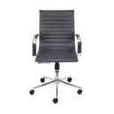 Ver imagem 3 de Cadeira de Escritório Giratória Eames Preta - Baixa | Cromado
