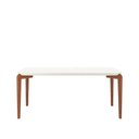 Ver mais imagens de Conjunto de Jantar Mesa Retangular com Vidro Donatella 6 Cadeiras Kalina - Natural C/ Off White
