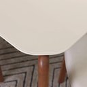 Ver imagem 4 de Conjunto de Jantar Mesa Retangular com Vidro Donatella 6 Cadeiras Kalina - Natural C/ Off White