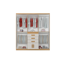 Ver imagem 3 de Guarda Roupa Casal Ludy 8 Portas 3 Gavetas Cinamomo Off White Formimóveis