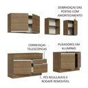 Ver imagem 5 de Armário de Cozinha Completa 240cm Rustic Glamy Madesa 06