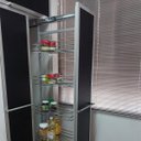 Ver imagem 3 de Coluna Deslizante com Corrediça 5 Cestos Aramados para Armário 147cm Schmitt