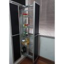 Ver imagem 4 de Coluna Deslizante com Corrediça 5 Cestos Aramados para Armário 147cm Schmitt