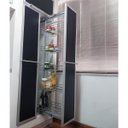 Ver mais imagens de Coluna Deslizante com Corrediça 5 Cestos Aramados para Armário 147cm Schmitt