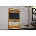 Ver imagem 2 de Painel Curitiba Com Nicho 134cm para TV até 50 Polegadas Valdemoveis Cinamomo Off White