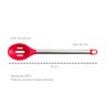Colher Concha Escumadeira Silicone Vermelho Inox Utensilios - 5