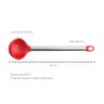 Colher Concha Escumadeira Silicone Vermelho Inox Utensilios - 2