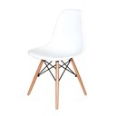 Ver imagem 4 de Kit 6 Cadeiras Eiffel Charles Eames Wood Base Madeira Branca