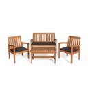 Ver imagem 2 de Conjunto Jardim em Madeira Rustic - Preto