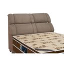 Ver imagem 1 de Cabeceira Cama Box Estofada Casal Casal Imperador Suede Bege - Simbal