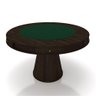 Conjunto Mesa de Jogos Carteado Bellagio Tampo Reversível e 6 Cadeiras Madeira Poker Base Cone Velud - 2