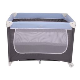 Berço Compacto Confort Bebê Cercado Chiqueirinho Azul - 3