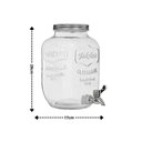 Ver imagem 5 de Suqueira Dupla Vidro 10 Litros com Suporte Kit Conjunto Dispenser Refresqueira Agua Sucos Bebidas Ho